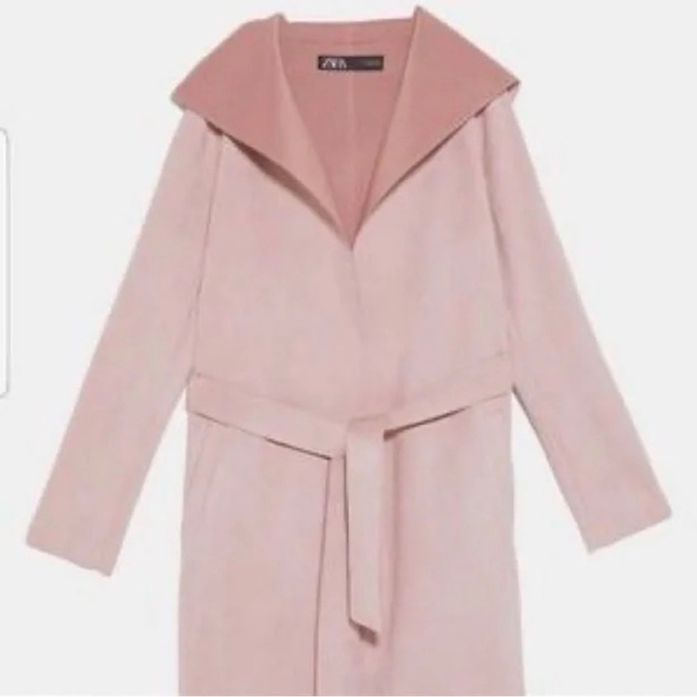 Zara Dusty Rose Robe Jacket - Picture 2 of 5